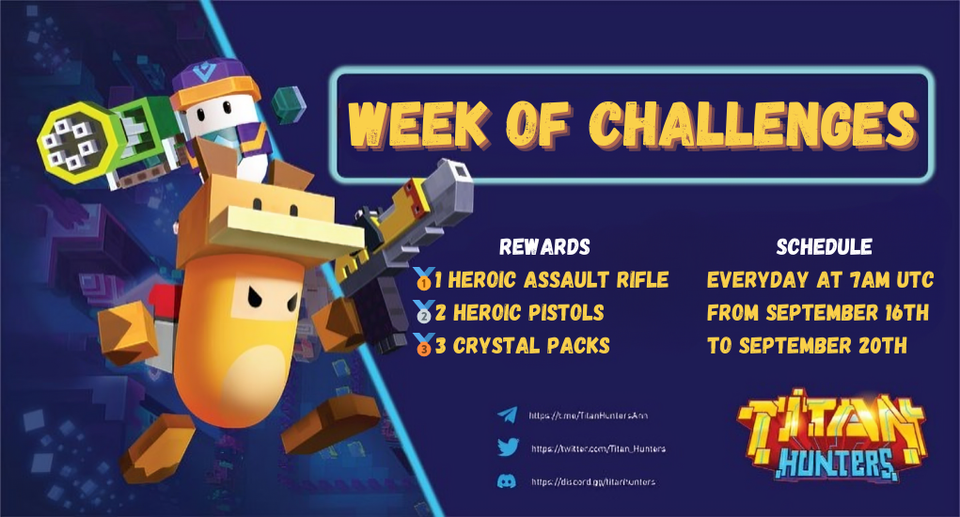 WEEK OF CHALLENGES - EPIC EVENT WITH EPIC REWARDS